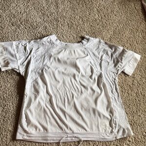 Nike White Short-Sleeve Athletic Tee